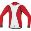Gore Oxygen FZ Trikot Long, Weiss/rot/schwarz -Fahrradausrüstung gore oxygen fz trikot long weiss rot schwarz