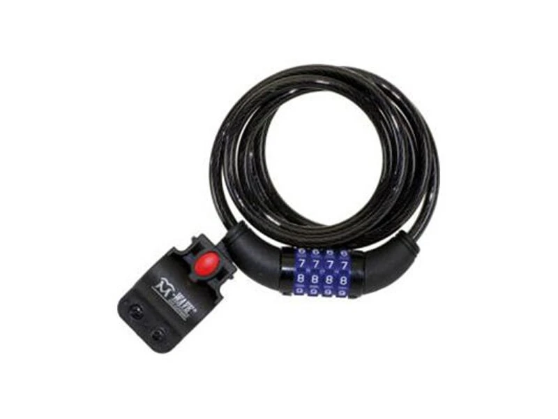 M-Wave Spiralkabelschloss Combo, Rauchgrau 3 M-Wave Spiralkabelschloss Combo, Rauchgrau